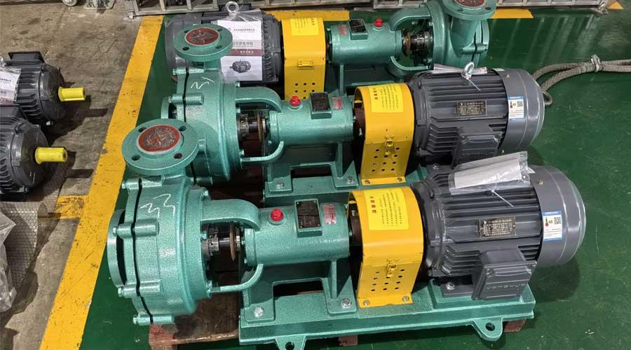 Plastic-lined horizontal slurry pump customized for Indonesian customers