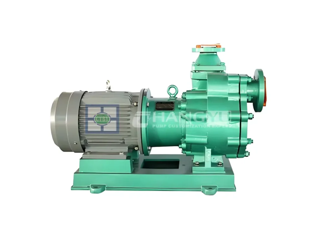 Pompe magnétique auto-amorçante à revêtement en fluorine