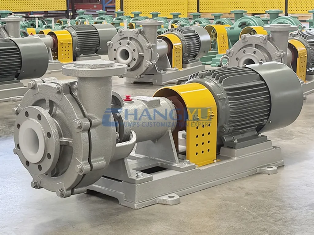 Bombas horizontais para polpas abrasivas