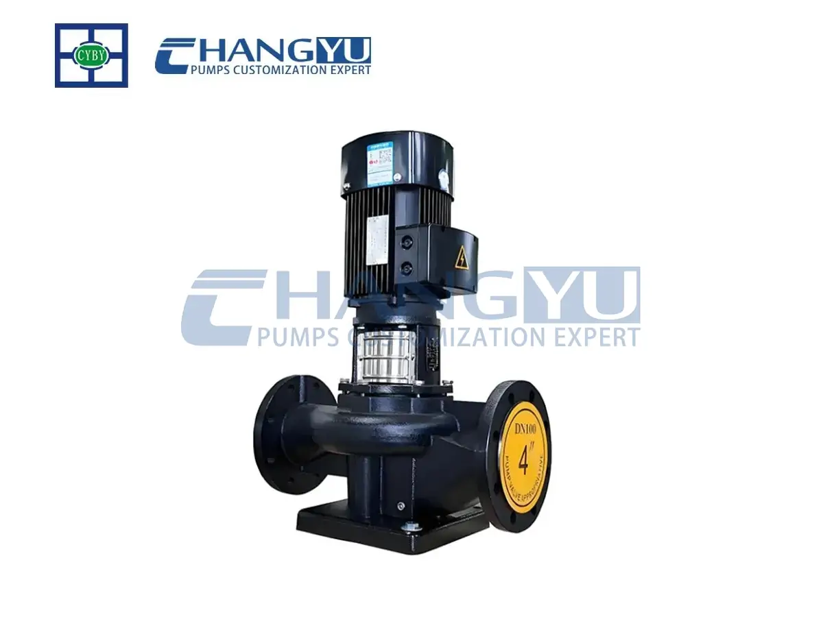 fluoroplastic-lined vertical centrifugal pipeline pump