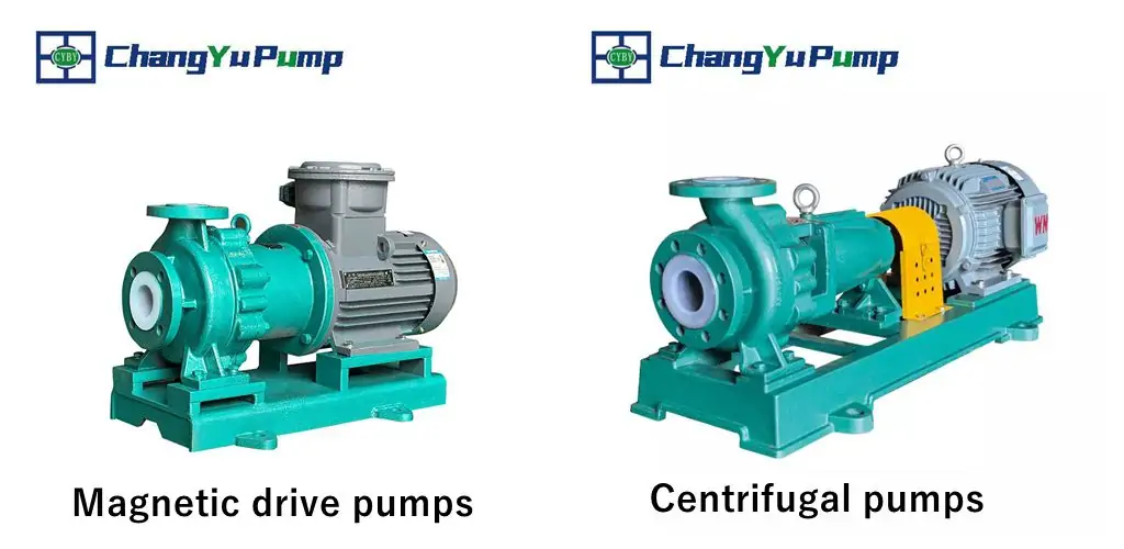 magnetic drive pump vs centrifugal pump