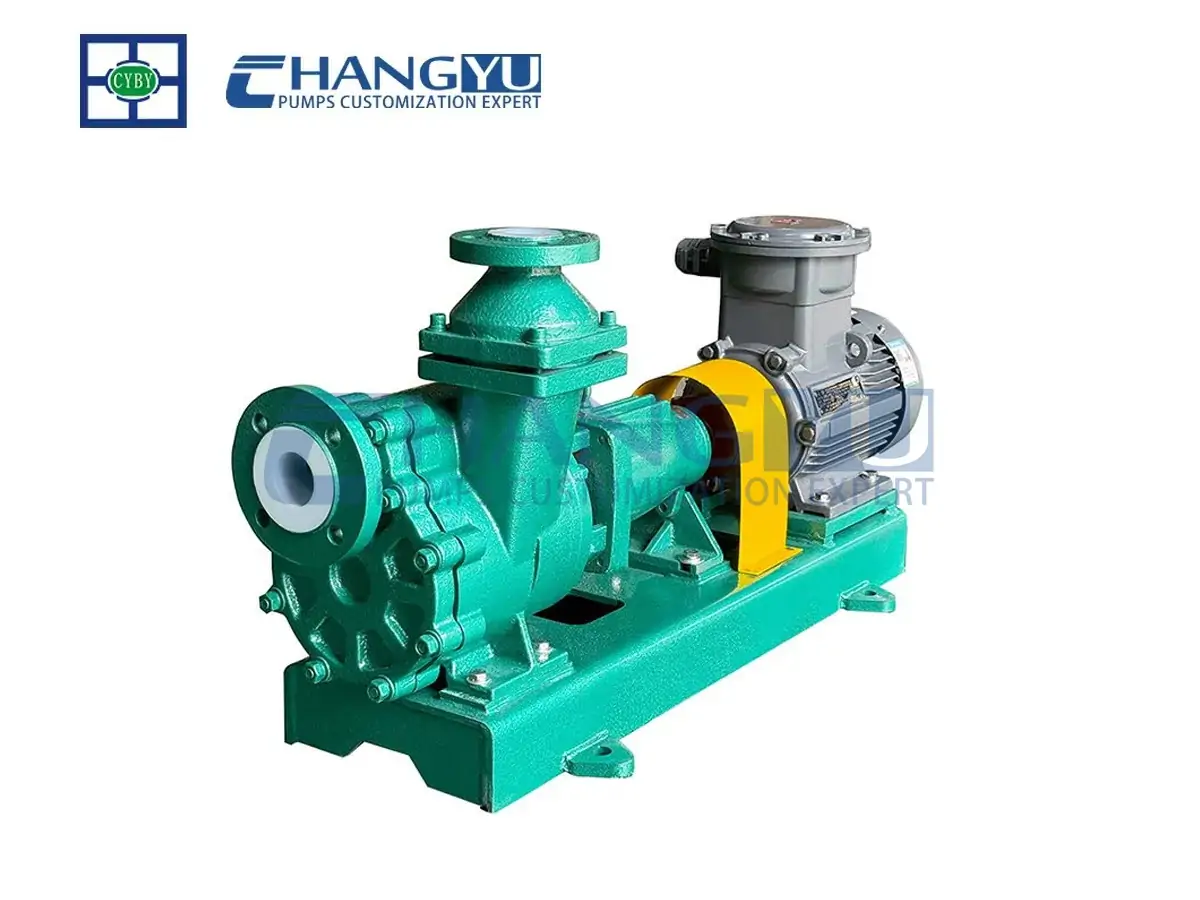 self-priming chemical pump