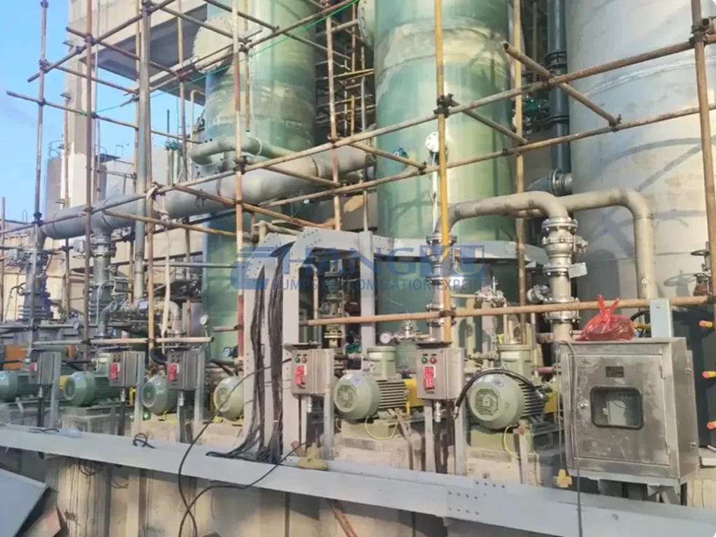 slurry pump for sulfuric acid