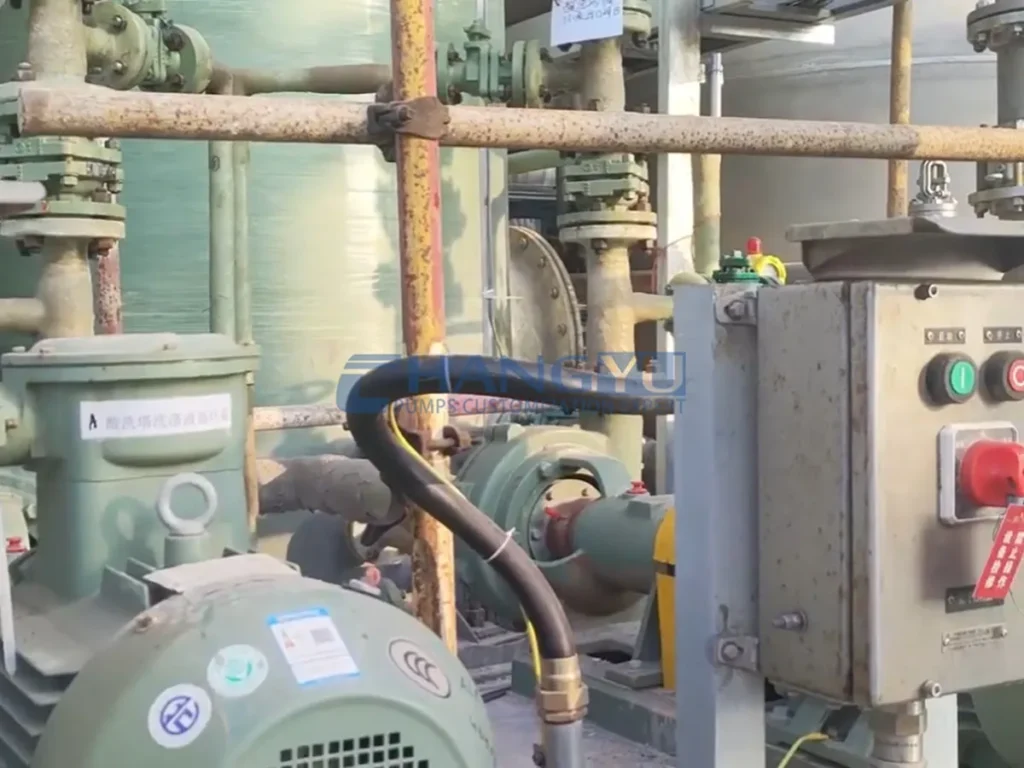 slurry pump for sulfuric acid