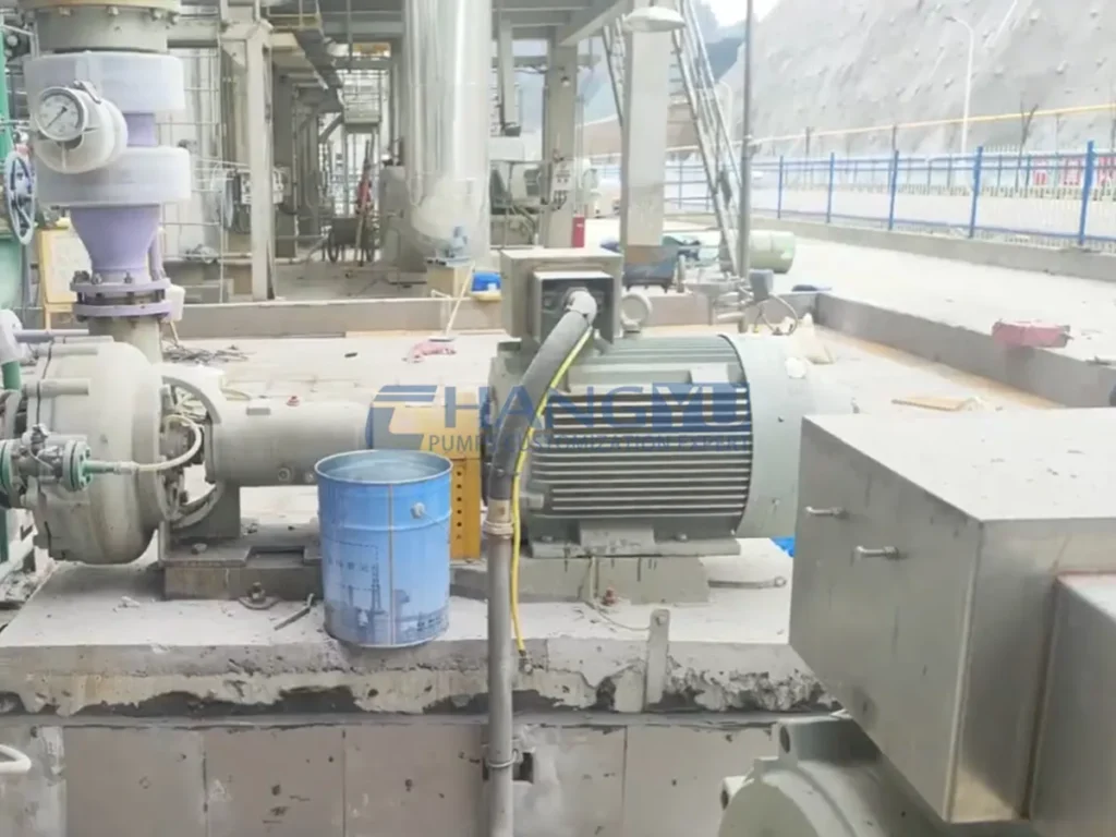 slurry pump for sulfuric acid