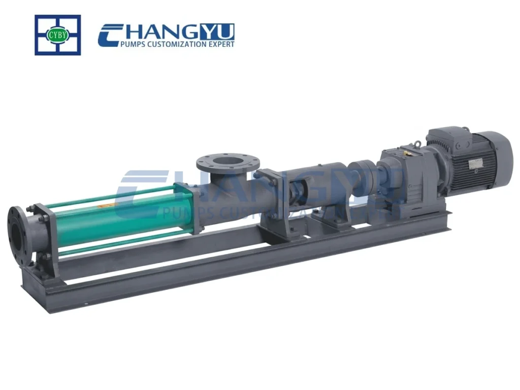 Bearing-frame industrial screw pump