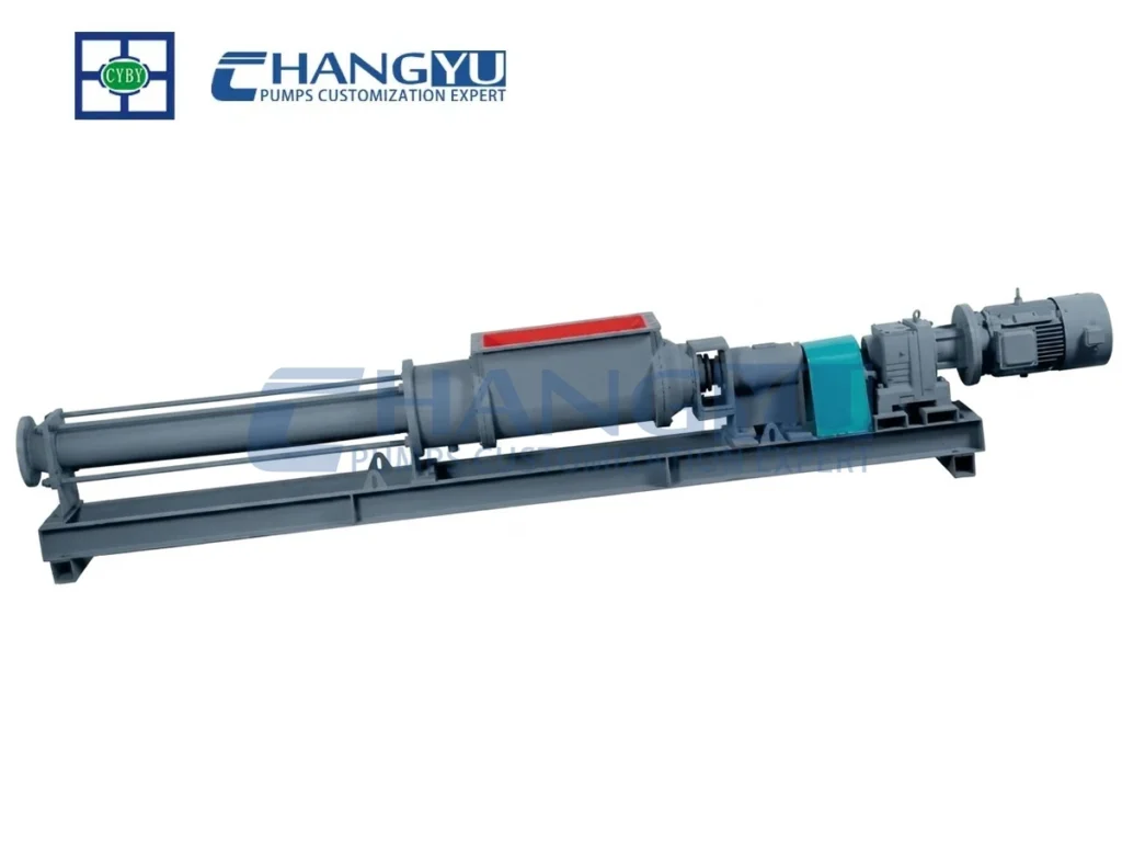 Heavy-duty hopper feed screw pump