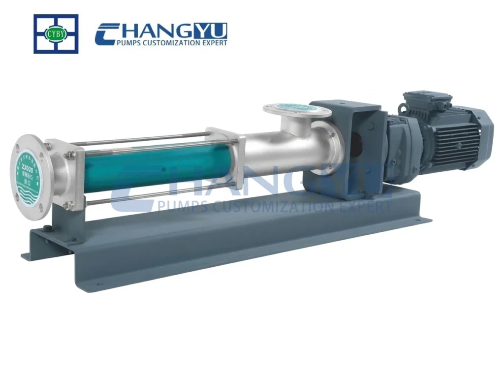 Industrial stainless steel progressive cavity pump