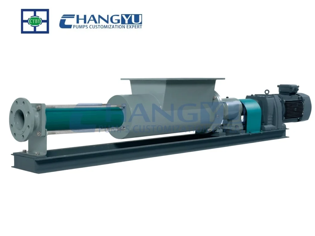 Open hopper progressive cavity pump
