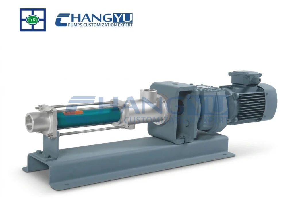 Threaded stainless steel screw pump