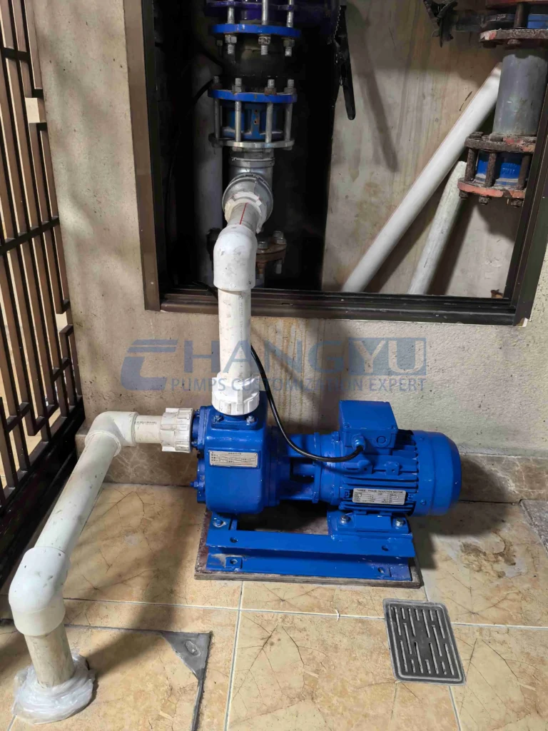 self priming sewage pump