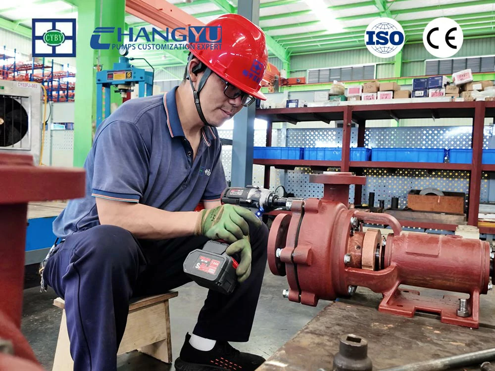 Changyu Pump's workshop