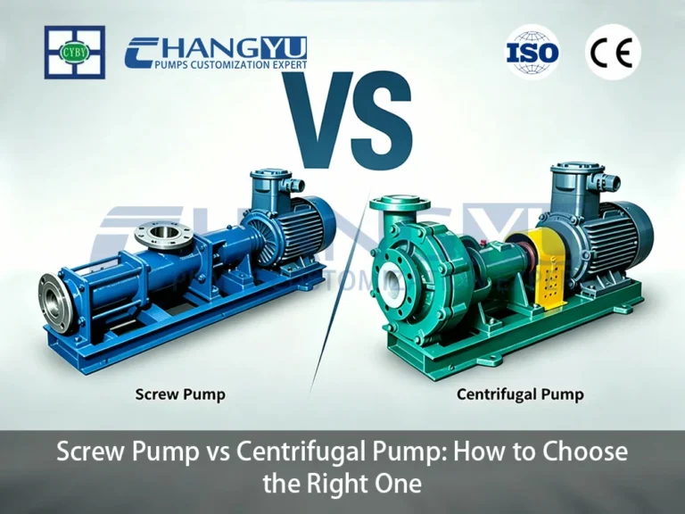 Screw Pump vs Centrifugal Pump How to Choose the Right One