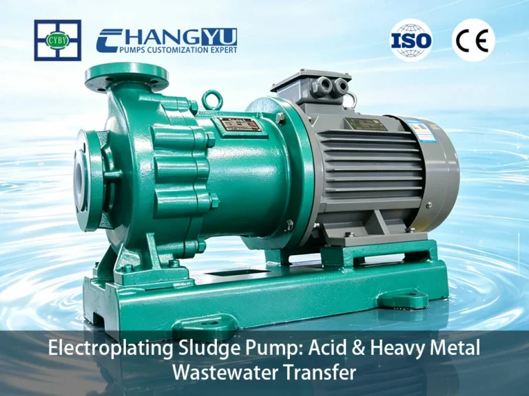 Electroplating Sludge Pump Acid & Heavy Metal Wastewater Transfer