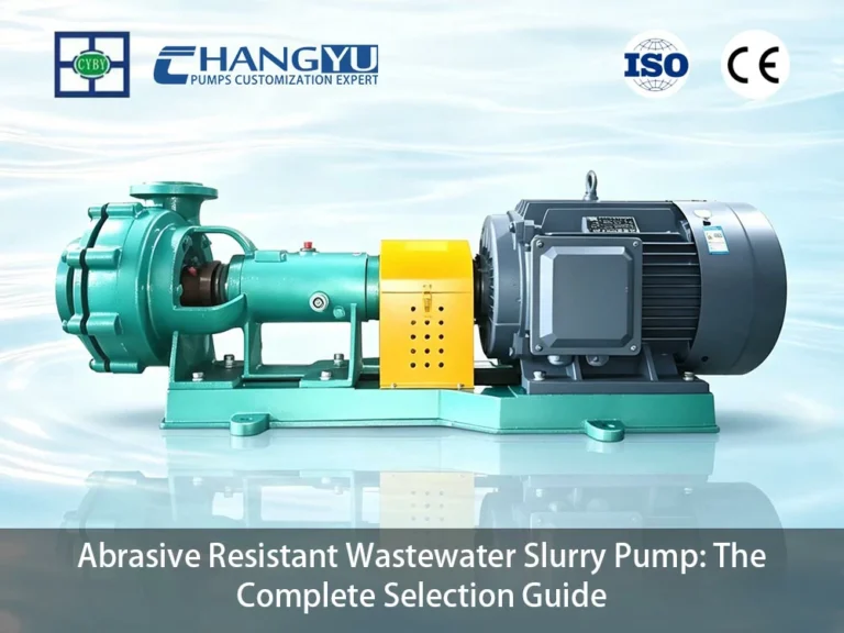 Abrasive Resistant Wastewater Slurry Pump