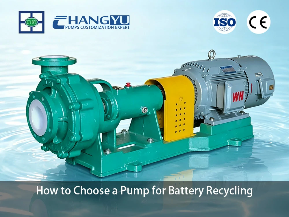 How to Choose a Pump for Battery Recycling