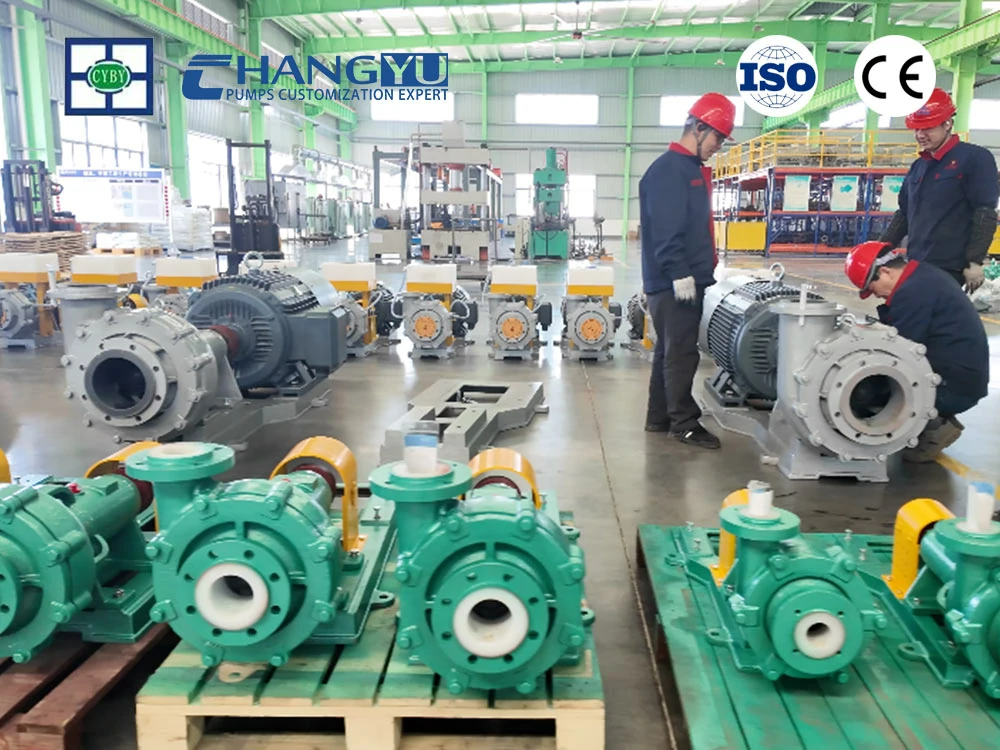 factory of single-stage slurry pump:  Changyu Pump