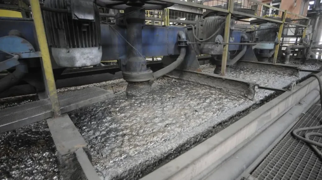 Lead-zinc-slurry