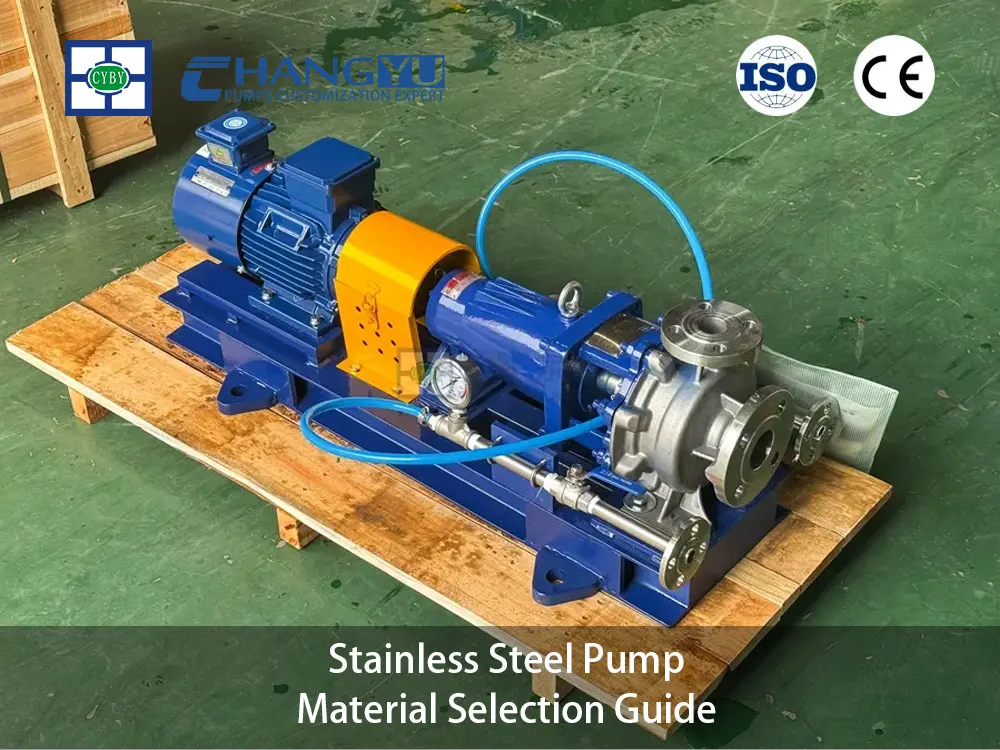 pump material selection