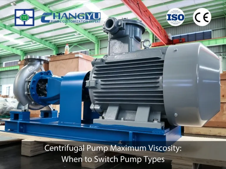 centrifugal pump maximum viscosity
