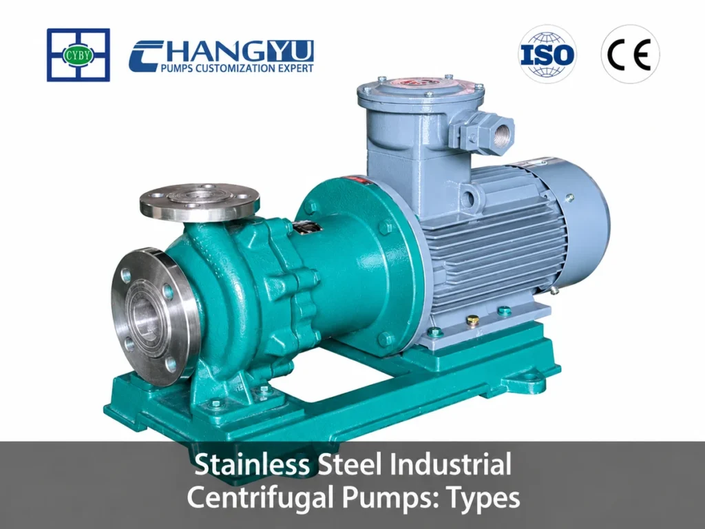 stainless steel industrial centrifugal pumps