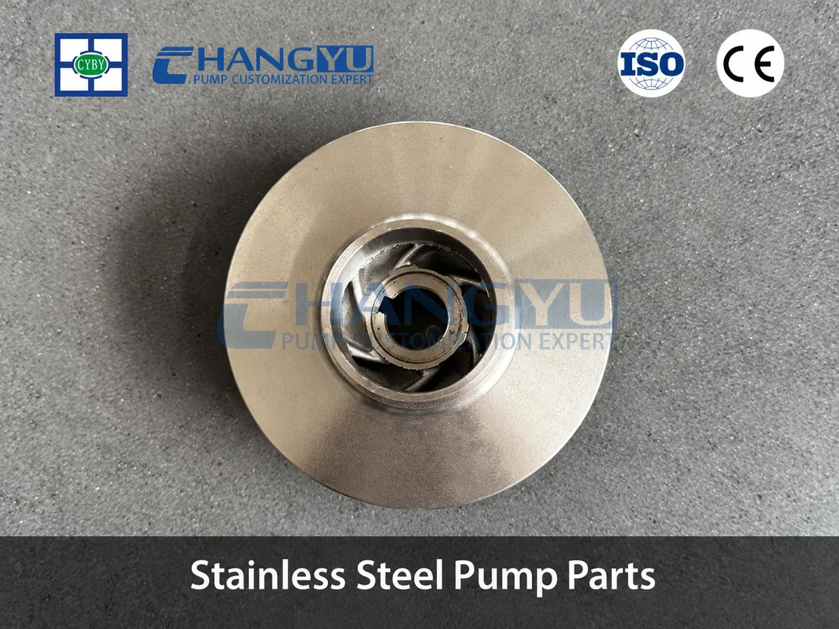 Stainless steel pump parts: Changyu CQ impeller and rotor
